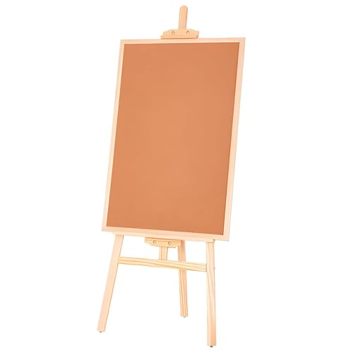 Tablero de anuncios de corcho, tablero de exhibición independiente con soporte de trípode, ideal para oficina, aula, hogar, cocina, tablero de tachuelas para avisos y anuncios