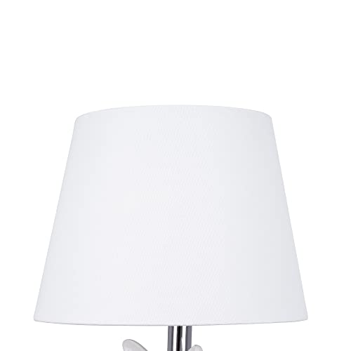 Catalina Lighting Whimsical Ceramic French Bulldog Table Lamp, 15.5", White #TOP1