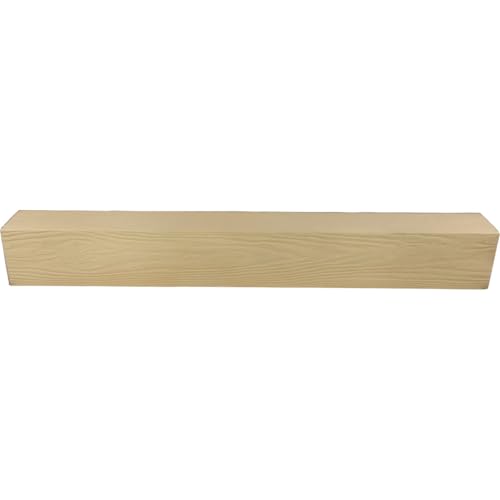 Image of Ekena Millwork 5 1 /2 inchW x 7 1 /2 inchH x 288 inchL 3-Sided (U-Beam) MENA HeritageTimber Faux Wood Ceiling Beam, Primed Tan