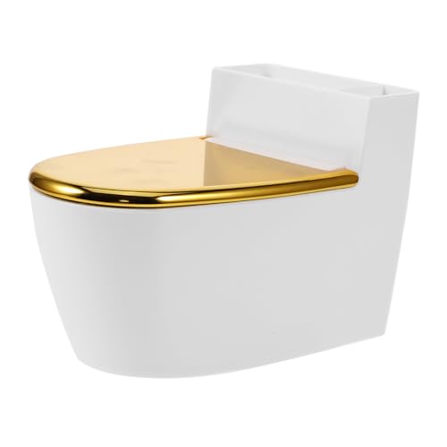 ANDRESLAD Posacenere da Parete Forma di Wc Elegante con Coperchio Portacenere da Interno Sicuro e Antincendio per Bagno Supporto per Fumatori Originale Design Salvaspazio e Protetto per