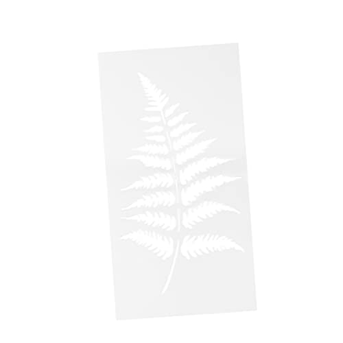 DOITOOL Reusable Plant Leaf Cake Stencils Plastic Cake Decor Mold Latte Art Template