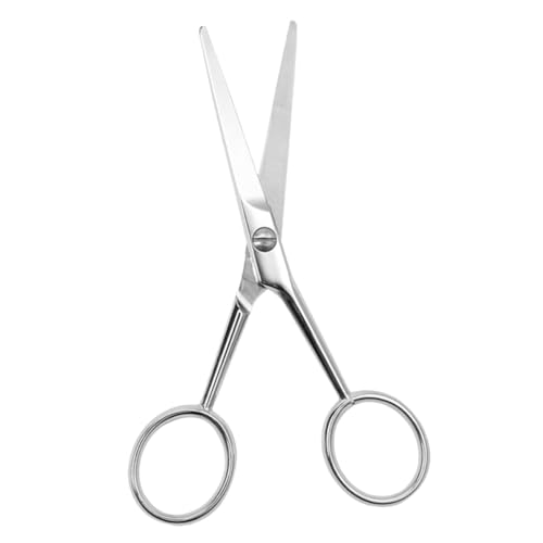 Angoily Ergonomic Scissors Beard Trimming and Haircutting Scissors for Men Precision Cutting Anti-slip Stainless Steel