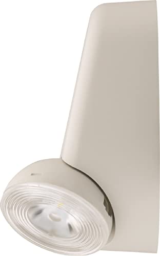Image of Lithonia Lighting Basics Low Profile Emergency Light, LED Emergency Lights for Business, Ceiling or Wall mount, White Thermoplastic, 120 /277V Dual Voltage, Remote Capacity (EU2L REM M12)
