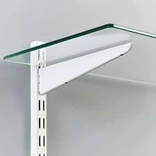 Glass Shelf Bracket Channel with White Metal Frame (8 FEET) (B0DFMJGTZB) Amazon Price History, Amazon Price Tracker