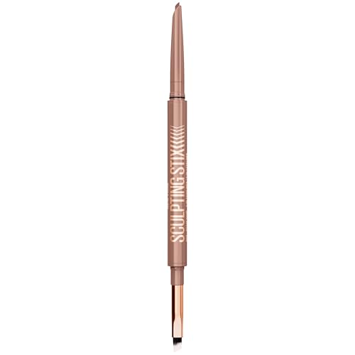 Image of MAYBELLINE Sculpting Stix 2-in-1 Eyeliner, Dual Ended Brown Eye Liner With Up to 24HR Wear, Smudge and Sweat-Resistant Eye Makeup Formula, Hazy Taupe, 1 Count