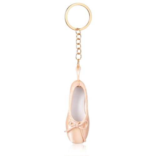 Josojoou Mini Ballettschuh Schlüsselanhänger Niedlic Klein Ballett Spitzenschuh Anhänger Mädchen Taschenanhänger Geschenk Für Tanzliebhaber Tänzerinnen Ballerinas Rucksack Tanztaschen