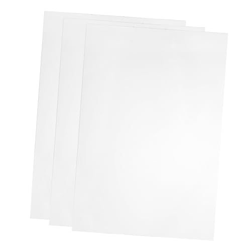 NAMOARLY 3pcs A4 Transparent PVC Sheet Large Photo Frame Plastic Sheet for DIY Projects Art Crafting