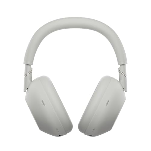 Image of Sony WH-1000XM6 /S Best Wireless Noise Canceling Headphones Platinum Silver Bundle with Deco Gear Wood Headphone Display Stand Secure Tabletop Holder /Gaming Headset Hanger