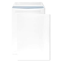 Busta C4 229x324 50 Buste Bianche DIN C4 - 229x324 Mm - 90g - Autoadesive - Per Documenti A4 Senza Finestra Buste Autoadesive - Foto 2