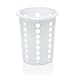 Kerafactum® - Cesto redondo para cubiertos y piezas pequeñas para lavavajillas – Cesta universal para cubiertos – Bandeja para cubiertos – Cesta redonda de plástico de malla gruesa – Cutlery Basket