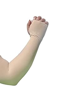 Pelo UV Protection Fingerless Arm Sleeves Arm Gloves For Men And Women 15 Gram Pack Of 1 (Light Brown)