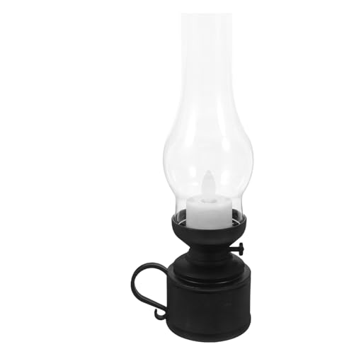 SEWACC Lámpara de Queroseno Electrónica Vintage Lámpara Retro LED Adorno de Interior para Iluminación Decorativa