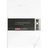 80g/qm weiß Herlitz 5 x Refill für Notizbuch Flex A4 2x40 Blatt kariert My.Book