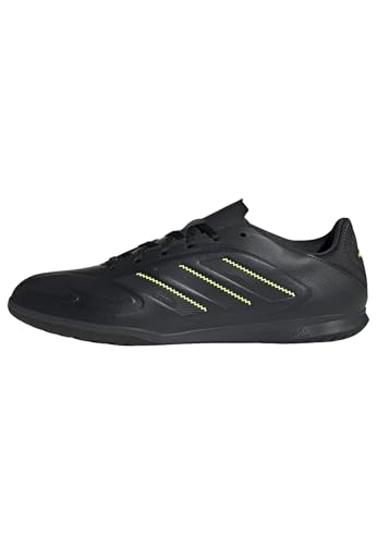 Adidas Unisex - Adulto Copa Pure III Club Indoor Football Boots, Core Black/DGH Solid Grey/Lucid Lemon, 46 EU