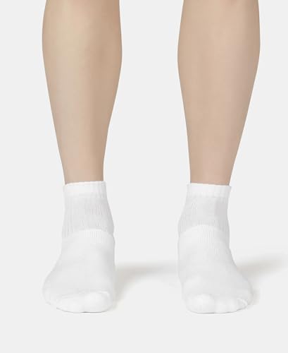 Image of Jockey 7036 Men's Compact Cotton Terry Ankle Length Socks With StayFresh Treatment (Pack of 5) Black, White, Navy, Mid Grey & Charcoal Melange FREE SIZE