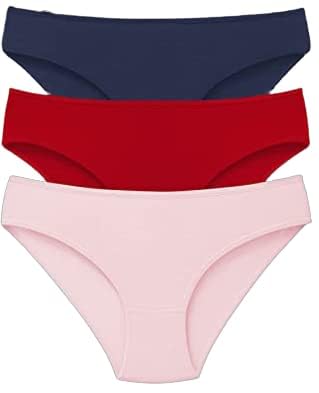 Women's Bikini Panties, Breathable Stretch Cotton Underwear, Classic, 3-Pack, Basic Color Mix,-image-4