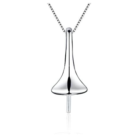 LGSY Sterling Silver Waterdrop Pendant Mount Cover