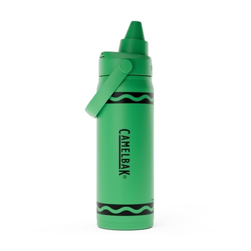 Image of CamelBak Crayola Chug Insulated Stainless Steel Water Bottle, Cold Retention Design with Spill Resistant Chug Lid for Everyday Hydration, 16oz, Mountain Meadow