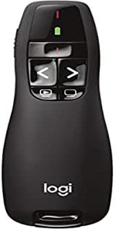 Logitech Wireless Presenter R400, Wireless Presentation Remote Clicker with 50 ft Red Laser Pointer 910-001356
