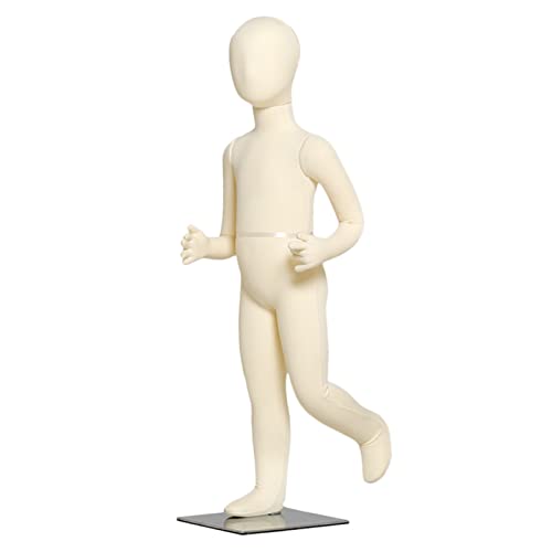 Maniquí flexible para niños ajustable para escaparates de ropa infantil 2