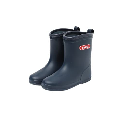 Ozkiz Toddler Girls Boys Rain Boots Plain PVC Light Pink Blue Navy Yellow