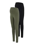 Slim Fit Mama Licious Female Leggings MLEMMA Long Legging 2-P A. E. NOOS