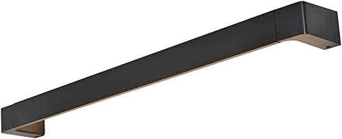Lámpara de espejo de tocador de tira larga, lámpara de baño lineal LED ajustable, luces frontales de espejo negras, iluminación for cuadros sobre gabinetes, aplique de tocador,Lámpara de araña