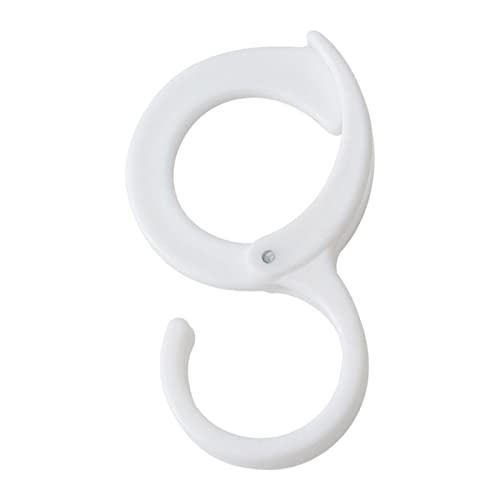 dobooo Crochets en S avec Boucle - Crochets en PP pour ustensiles de Cuisine - Crochets en S Anti-Chute pour suspendues, lumières, Pots, casseroles, Tasses pour la Cuisine