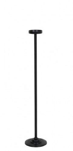 Light & Living | Ziya Kerzenständer H 100 cm D 20 cm Kerzenhalter Hoch Groß mit Fuß für Boden | Metall Schwarz | Frühlingsdeko Sommerdeko Veranda Terrasse