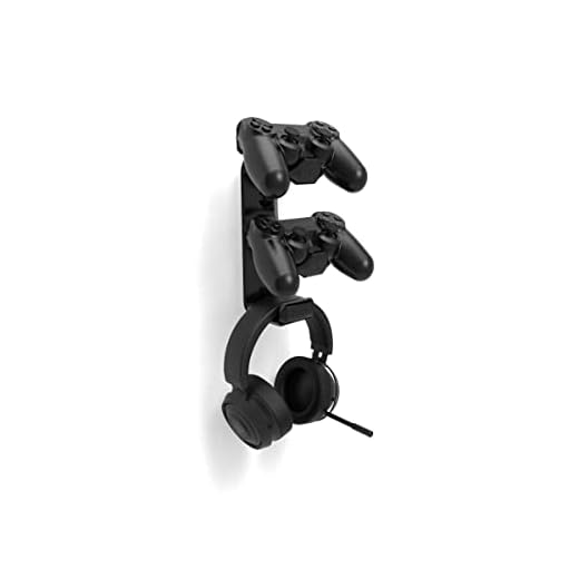 Suporte De Parede P/ 2 Controles Ps4 E Headset Gamer VN