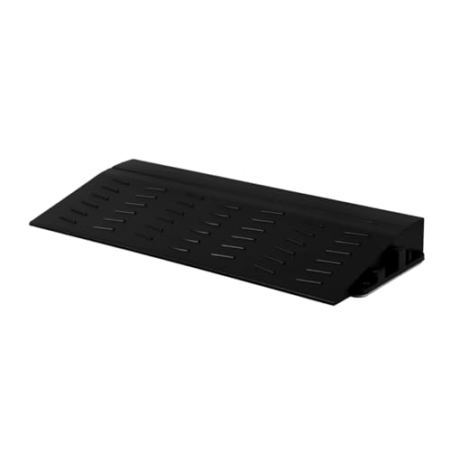 FOMIYES Threshold Ramps for Robotic Vacuum Cleaners Height Black Transition Ramps for Doorways Steps and Curbs Accessory for Smooth Mobility
