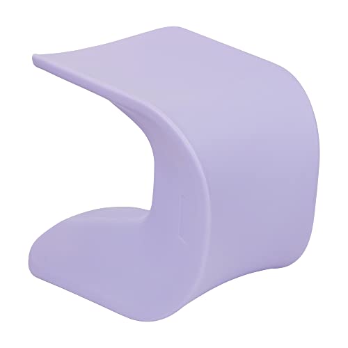 Image of ECR4Kids Wave Seat Perch Stool, 18in - 19.6in Seat Height, Flexible Seating, Light Purple
