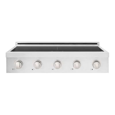 ZLINE 36 in. Paramount Induction Rangetop with 5 Element Cooktop in Satin Stainless Steel