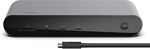 Belkin Thunderbolt 4 Dock Pro, Single 8K @ 60hz, Dual 4K Display Compatible, 2 x Thunderbolt 4 Port, 2 x HDMI Port, 90W Power Delivery PD, Audio in/Out, Compatible with MacBook Pro, XPS, and More​ ​ (B09KLLNTW4) Amazon Price History, Amazon Price Tracker