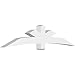 Ekena Millwork GBP096X20X0606ALB00 Alberta Architectural Grade PVC Gable Brackets 96"W x 20"H x 6"D x 6"F, 5/12 Pitch