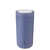 Stelton To-Go Click - Thermobecher, doppelwandige Isolierflasche - Rostfreier, auslaufsicherer Kaffeebecher/Teebecher mit Smart-Click-Deckel - Heiße & kalte Getränke - 0,4 Liter, lupin
