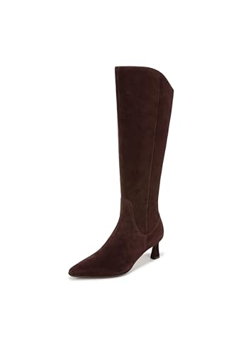 Naturalizer Womens Deesha Pointed Toe Tall Boot Mahogany Brown Suede 8 M