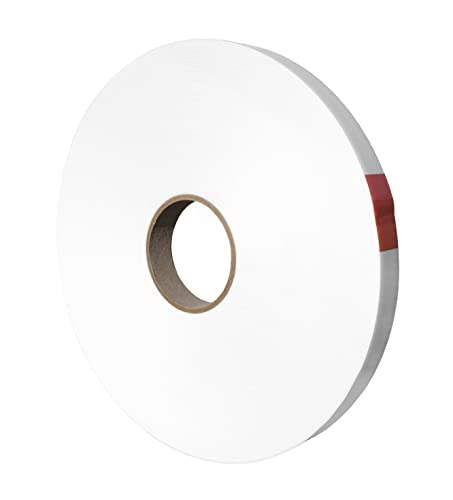 Kstar Doppelseitiges Klebeband Spiegelklebeband extra stark Schaumklebeband doppelseitig 1 mm Dick in weiß Universelles Montageband Länge und Breite wählbar (6 mm x 12 m)