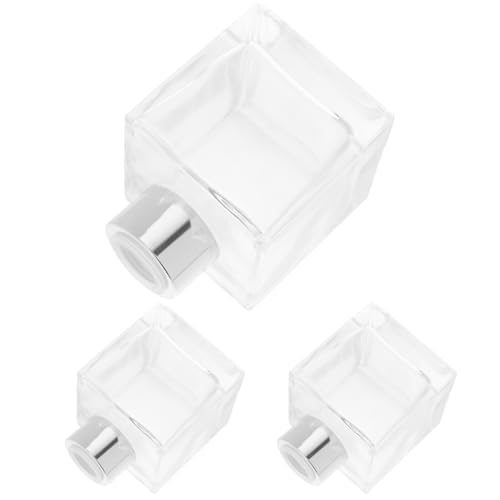 ledmomo 3個 小型透明香桾r 使い勝手良い詰め替え用ガラス容器 空ボトル 軽量コンパクトでアロマオイルやフレグランスの保 ランダムカラー