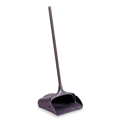 Rubbermaid Commercial Products Executive Series Lobby Pro Upright Dust Pan Long-Handle Black for Professional/Janitorial Cleaners and Debris Collection from Indoor Floors/Hardwoods
