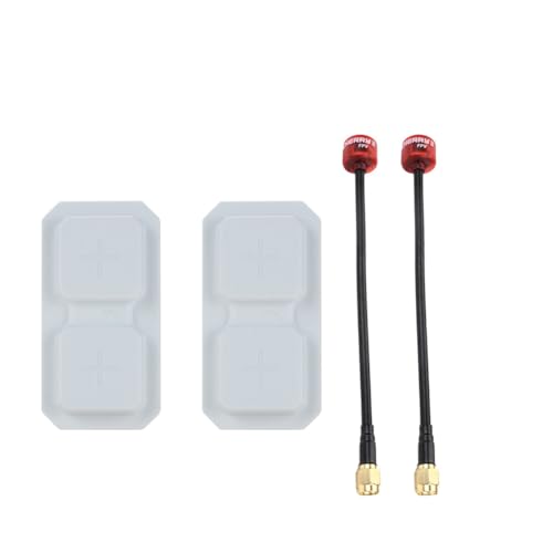 Feriany 2 unidades Range Plus 2 x 5,8 G antena direccional dual + antena Cherry2nd Gen LHCP SMA 11dBi para drones RC FPV piezas