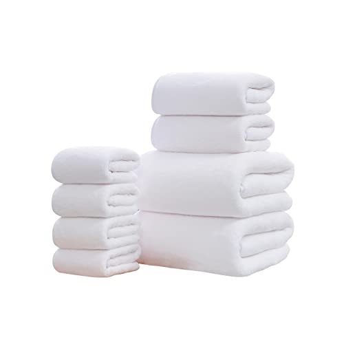 Nd Ultra Soft Towel Set - Quick Drying - 2 Bath Towels 2 Hand Towels 4 Washcloths - Microfiber Coral Velvet Highly Bath-8 Bath-8 #TOP16