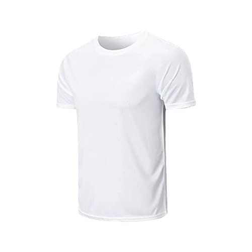 Kit 5 Camisetas Masculinas Básicas Lisa Poliéster Premium Cor:Branco:Preto:Cinza:Bordo:Azul;Tamanho: