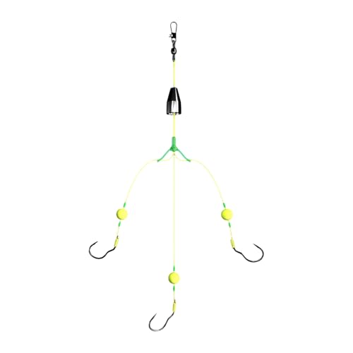 トリプルフック フィッシングヘアリグ サスペンション アンチボトムリグ ルアー 鯉釣りフック 3ウェイスイベルコネクタ