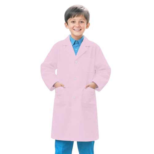 Boys Girls Jacket Role Performance Coat Kids Long Sleeve Solid Color Button Up Outwear Work Style Clothes