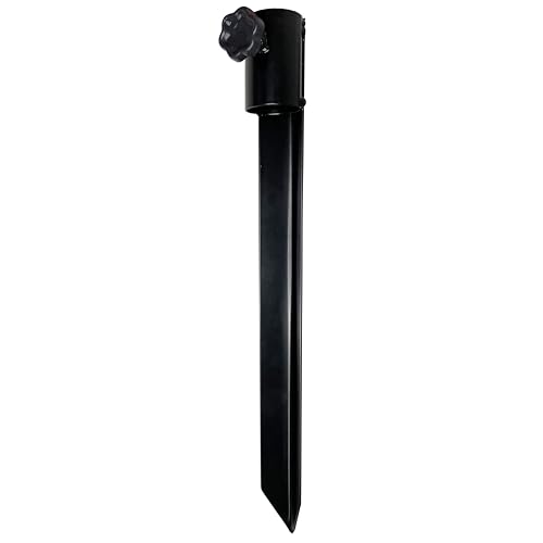 Pied de parasol 40 cm en acier galvanisé pour jardin et camping