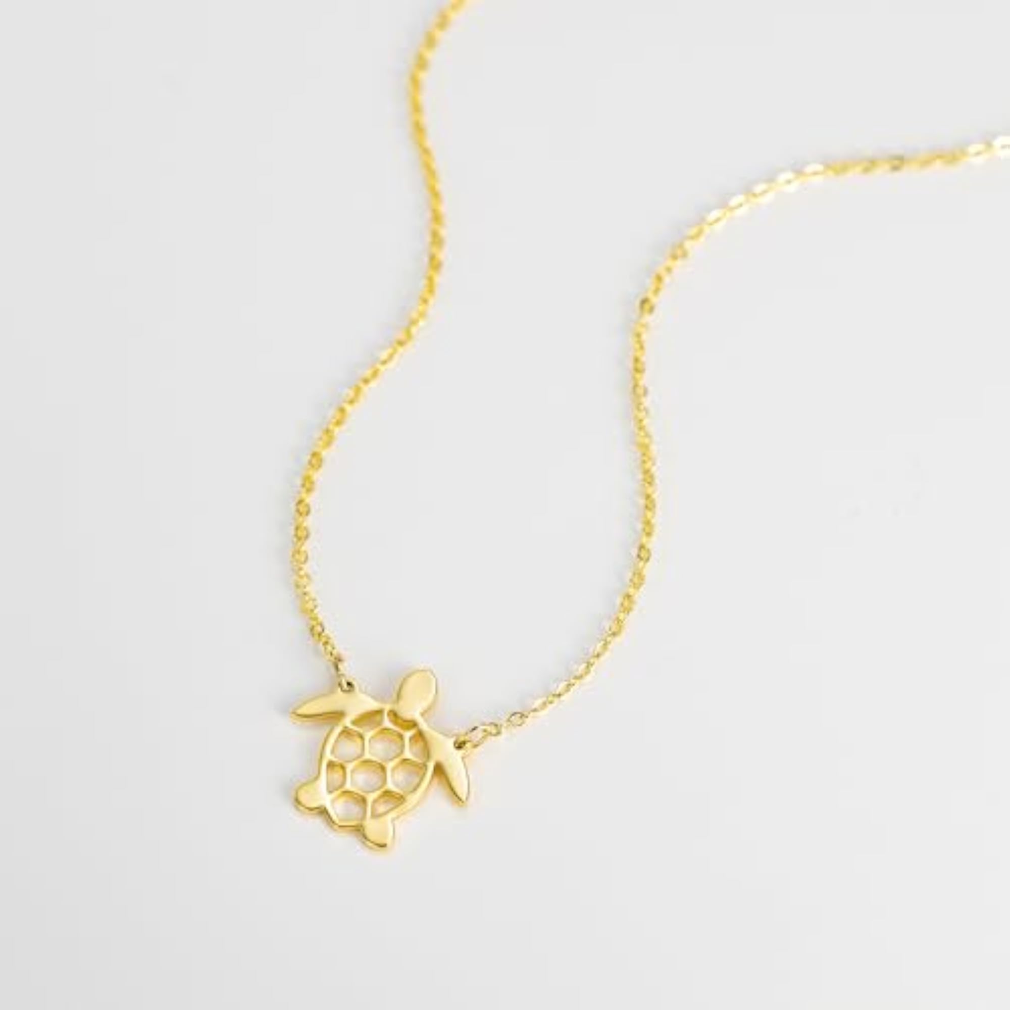 Gold Necklace with Clover, Heart & Dragonfly Pendants