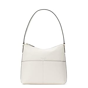 Kate Spade New York Kate Spade Bailey Textured Leather Shoulder Bag Purse Handbag (Parchment)