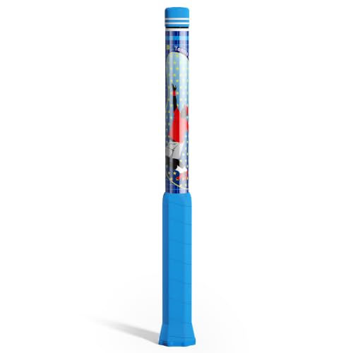 Tennis Power Trainer with Magnetic Resistance MOOJAY Swing Trainer Sound Feedback for Correct Technique PP Handle Suitable for Beginners & Pros Training Fitness and Professional Use - Blue