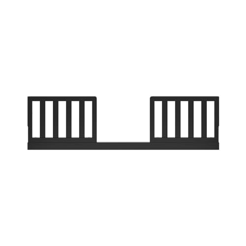 Image of Storkcraft & Graco Toddler Safety Guardrail Kit with Slats (Black) - GREENGUARD Gold Certified, Converts Compatible Storkcraft & Graco Crib to Toddler Bed, Kit Includes 2 Guardrails